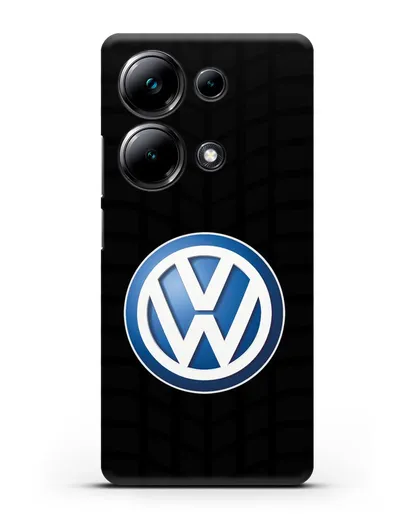 Чехол с логотипом Фольксваген силиконовый для Xiaomi Poco M6 Pro