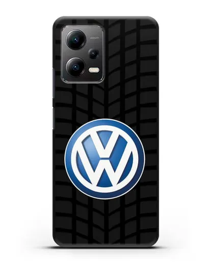 Чехол с логотипом Фольксваген силиконовый для Xiaomi Poco X5