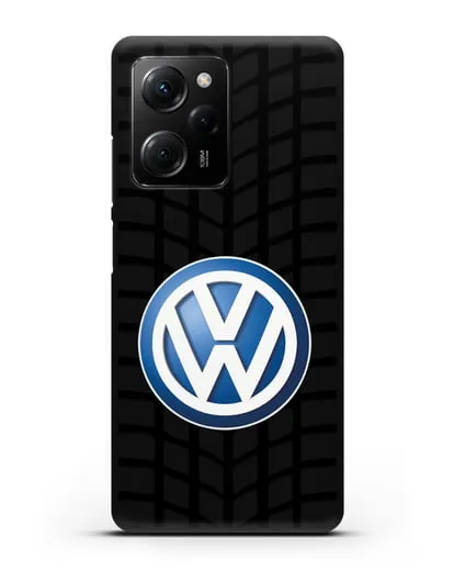 Чехол с логотипом Фольксваген силиконовый для Xiaomi Poco X5 Pro