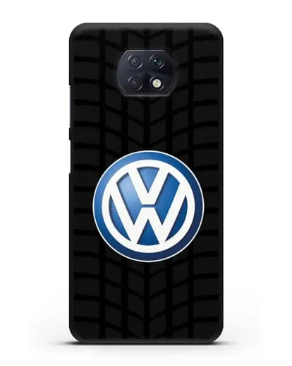 Чехол с логотипом Фольксваген силиконовый для Xiaomi Redmi Note 9T