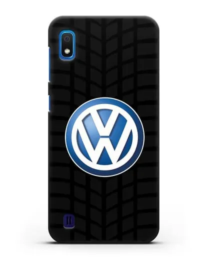Чехол с логотипом Фольксваген силиконовый для Samsung Galaxy A10 [SM-A105F]