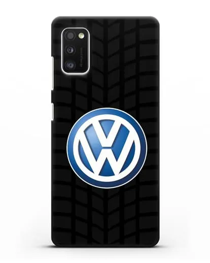 Чехол с логотипом Фольксваген силиконовый для Samsung Galaxy A41 [SM-A415F]