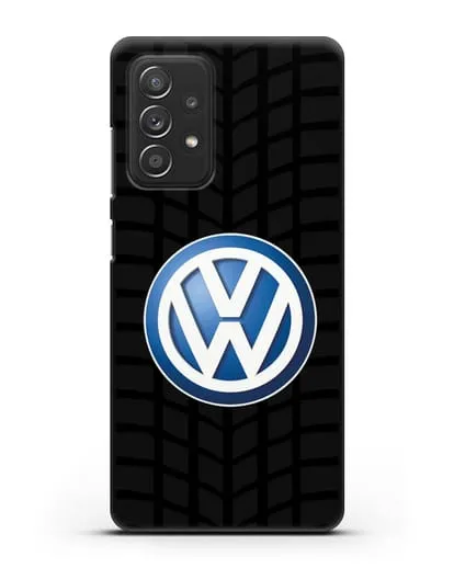 Чехол с логотипом Фольксваген силиконовый для Samsung Galaxy A53
