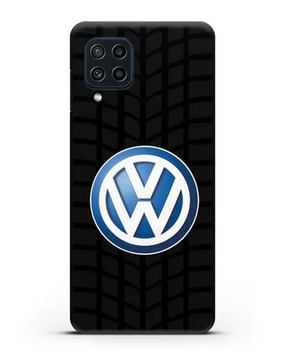 Чехол с логотипом Фольксваген силиконовый для Samsung Galaxy M22 [M225F]