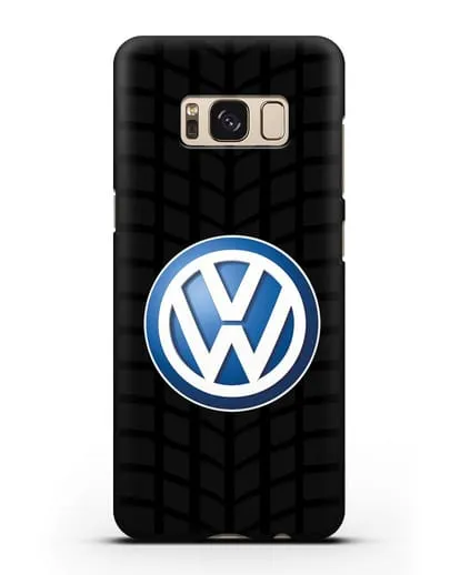 Чехол с логотипом Фольксваген силиконовый для Samsung Galaxy S8 Plus [SM-G955F]