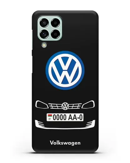 Чехол Фольксваген с номерным знаком силиконовый для Samsung Galaxy M53 [SM-M536]