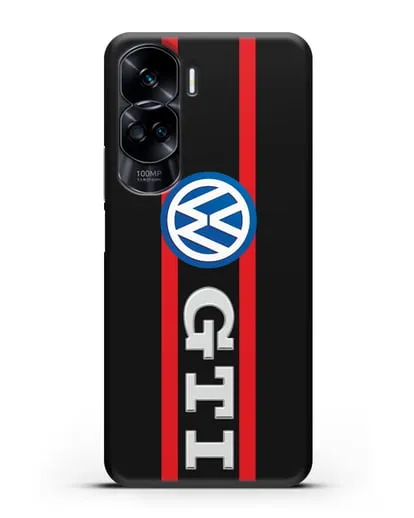 Чехол с логотипом Volkswagen GTI силиконовый для Honor 90 Lite