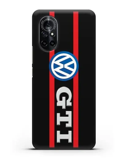 Чехол с логотипом Volkswagen GTI силиконовый для Huawei Nova 8