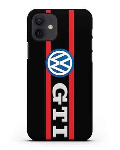 Чехол с логотипом Volkswagen GTI силиконовый для iPhone 12