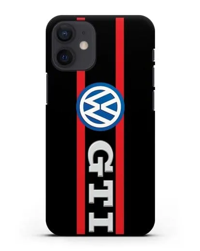 Чехол с логотипом Volkswagen GTI силиконовый для iPhone 12 mini