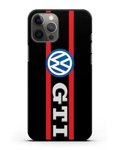 Чехол с логотипом Volkswagen GTI силиконовый для iPhone 12 Pro Max