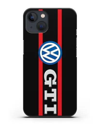 Чехол с логотипом Volkswagen GTI силиконовый для iPhone 13 Mini
