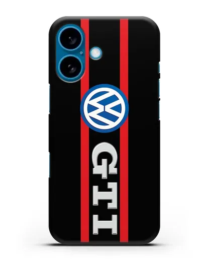 Чехол с логотипом Volkswagen GTI силиконовый для iPhone 16