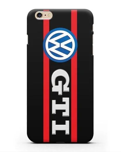 Чехол с логотипом Volkswagen GTI силиконовый для iPhone 6 Plus