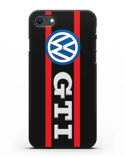 Чехол с логотипом Volkswagen GTI силиконовый для iPhone SE 2020