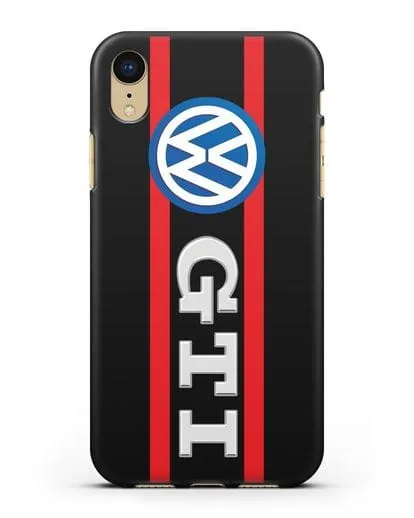 Чехол с логотипом Volkswagen GTI силиконовый для iPhone XR