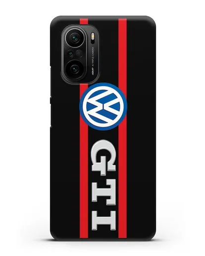 Чехол с логотипом Volkswagen GTI силиконовый для Xiaomi Poco F3 Pro