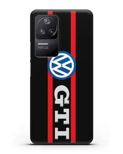 Чехол с логотипом Volkswagen GTI силиконовый для Xiaomi Poco F4