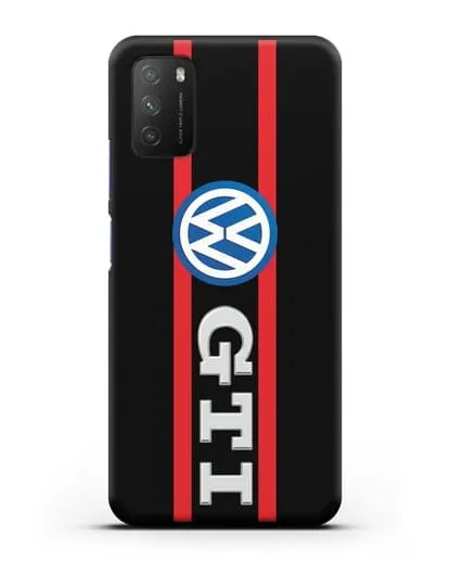 Чехол с логотипом Volkswagen GTI силиконовый для Xiaomi Poco M3