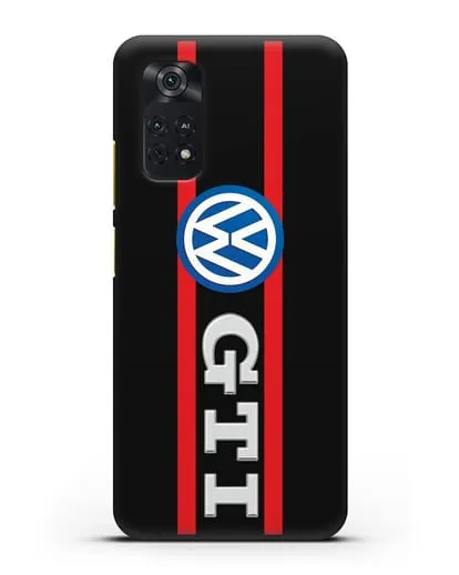 Чехол с логотипом Volkswagen GTI силиконовый для Xiaomi Poco M4 Pro 4G