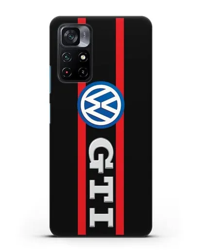 Чехол с логотипом Volkswagen GTI силиконовый для Xiaomi Poco M4 Pro 5G
