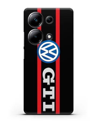 Чехол с логотипом Volkswagen GTI силиконовый для Xiaomi Poco M6 Pro