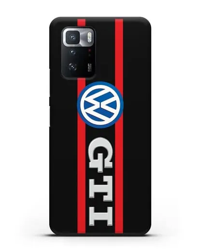 Чехол с логотипом Volkswagen GTI силиконовый для Xiaomi Poco X3 GT