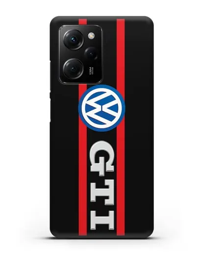 Чехол с логотипом Volkswagen GTI силиконовый для Xiaomi Poco X5 Pro