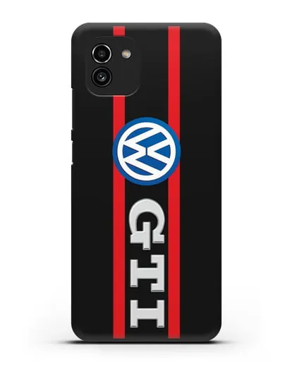 Чехол с логотипом Volkswagen GTI силиконовый для Samsung Galaxy A03 [SM-A035]