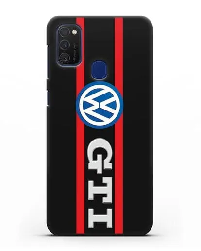 Чехол с логотипом Volkswagen GTI силиконовый для Samsung Galaxy M21 [SM-M215F]
