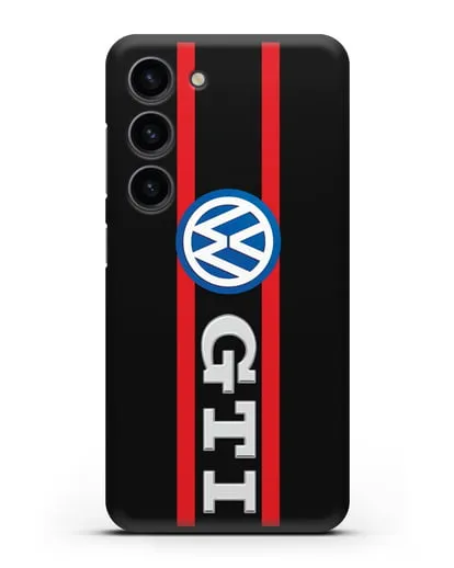 Чехол с логотипом Volkswagen GTI силиконовый для Samsung Galaxy S23 [SM-S911]