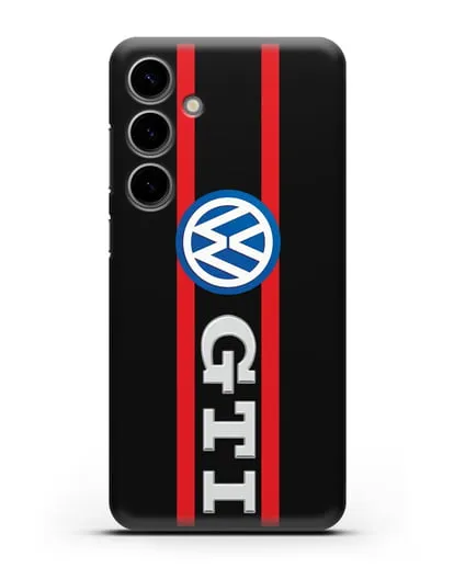Чехол с логотипом Volkswagen GTI силиконовый для Samsung Galaxy S24 Plus