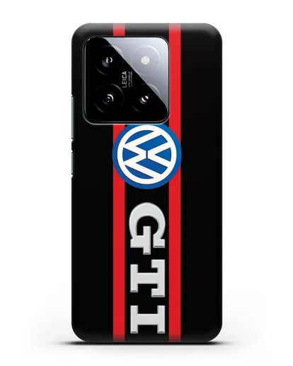 Чехол с логотипом Volkswagen GTI силиконовый для Xiaomi 14