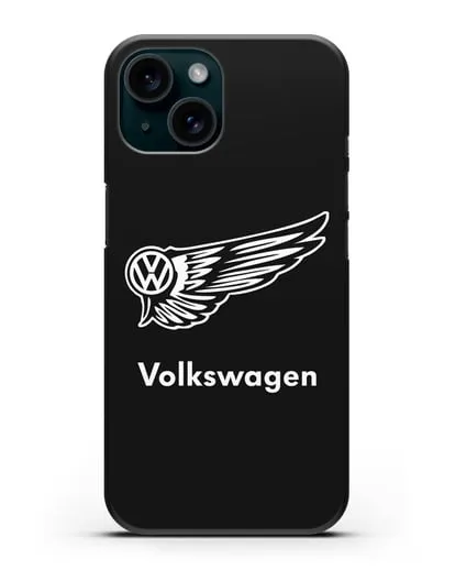 Чехол с символом Volkswagen силиконовый для iPhone 15