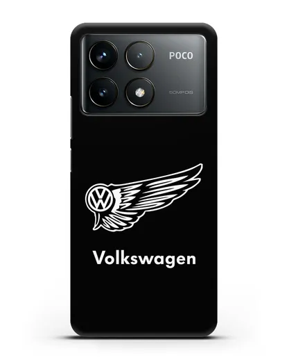 Чехол с символом Volkswagen силиконовый для Xiaomi Poco F6 Pro