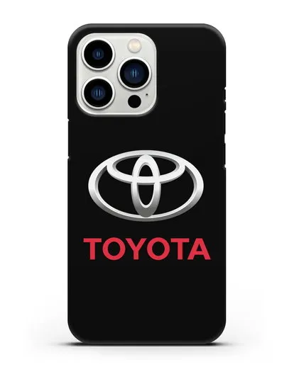 Чехол с логотипом Toyota силиконовый для iPhone 13 Pro