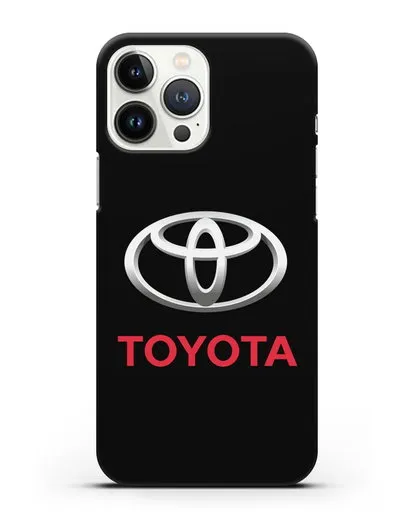 Чехол с логотипом Toyota силиконовый для iPhone 13 Pro Max