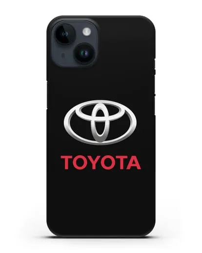 Чехол с логотипом Toyota силиконовый для iPhone 14