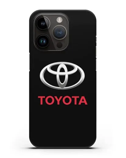 Чехол с логотипом Toyota силиконовый для iPhone 14 Pro