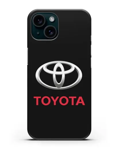 Чехол с логотипом Toyota силиконовый для iPhone 15