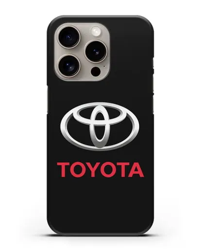 Чехол с логотипом Toyota силиконовый для iPhone 15 Pro