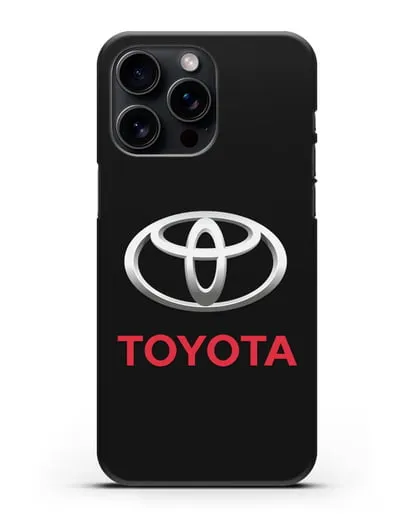 Чехол с логотипом Toyota силиконовый для iPhone 15 Pro Max
