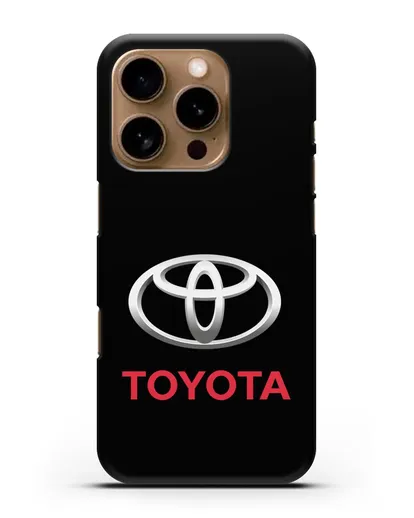 Чехол с логотипом Toyota силиконовый для iPhone 16 Pro