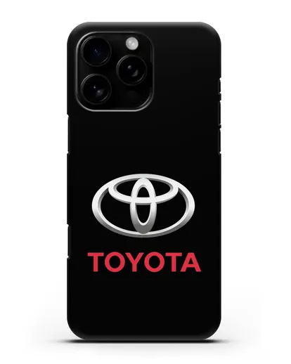 Чехол с логотипом Toyota силиконовый для iPhone 16 Pro Max
