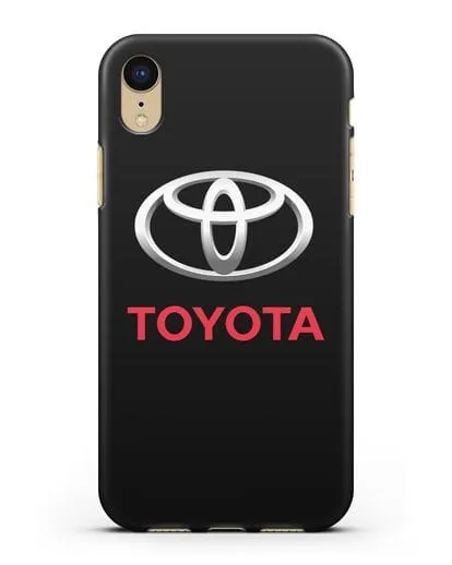 Чехол с логотипом Toyota силиконовый для iPhone XR