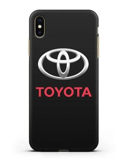 Чехол с логотипом Toyota силиконовый для iPhone XS Max