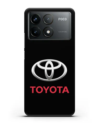 Чехол с логотипом Toyota силиконовый для Xiaomi Poco F6 Pro
