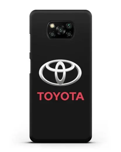 Чехол с логотипом Toyota силиконовый для Xiaomi Poco X3