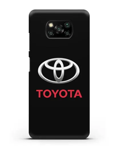 Чехол с логотипом Toyota силиконовый для Xiaomi Poco X3 Pro