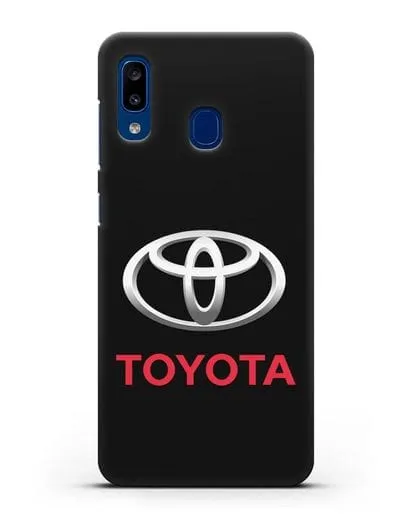 Чехол с логотипом Toyota силиконовый для Samsung Galaxy A20 [SM-A205FN]